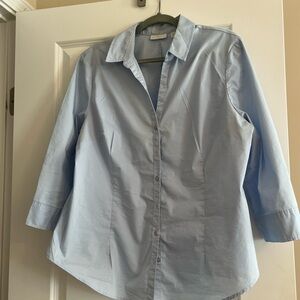 New York & Company Sky Blue Shirt